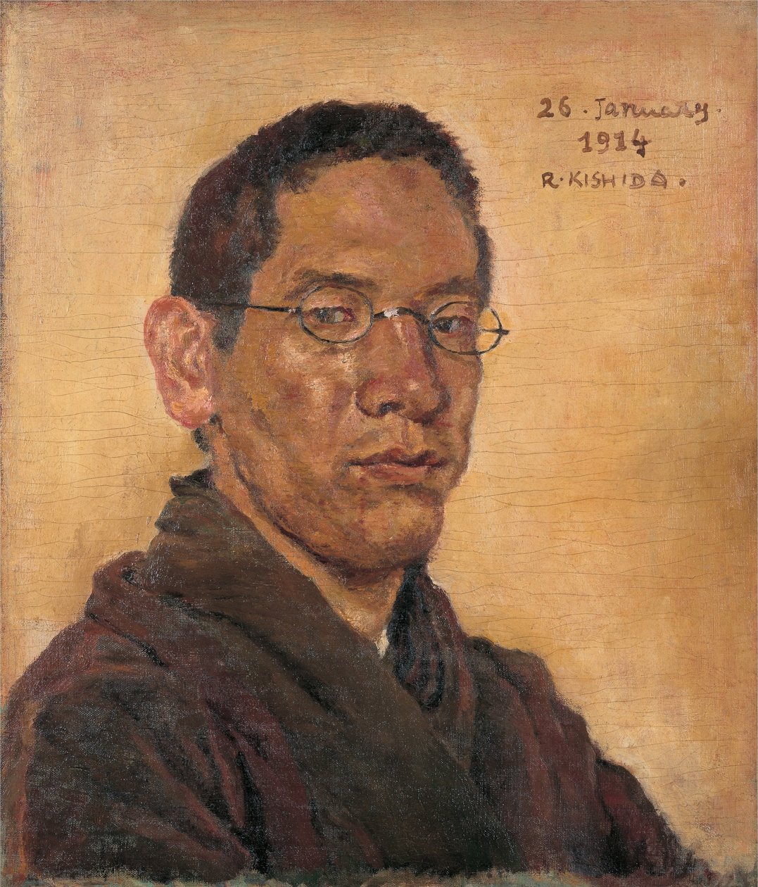 Kishida Ryusei的自画像 作者 岸田流秀