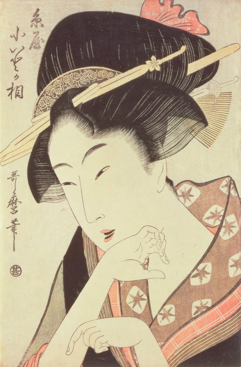 Itoya的女主人公Kioto的胸像 作者 北川宇多郎