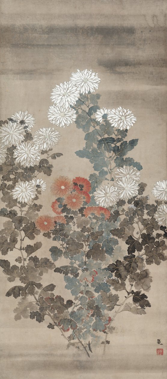 菊花，16世纪中期。 作者 北川漱雪