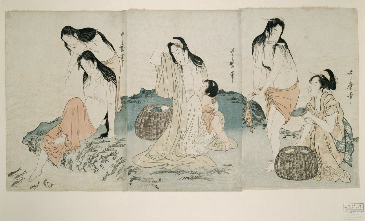 鲍鱼潜水 作者 北川宇多郎