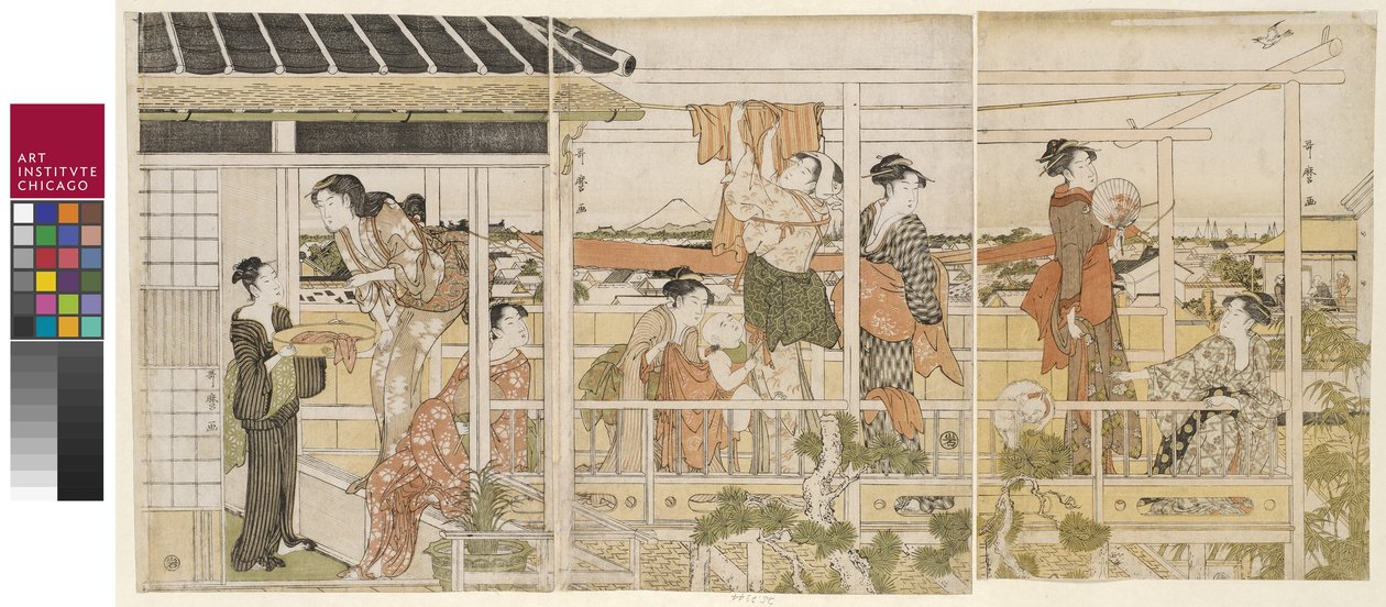 烘干衣服 作者 北川宇多郎
