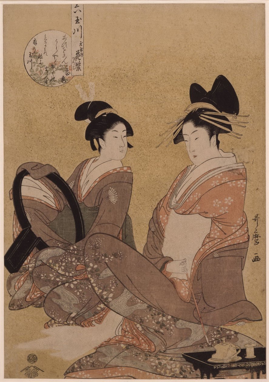 玉谷的花村崎，1793年 作者 北川宇多郎