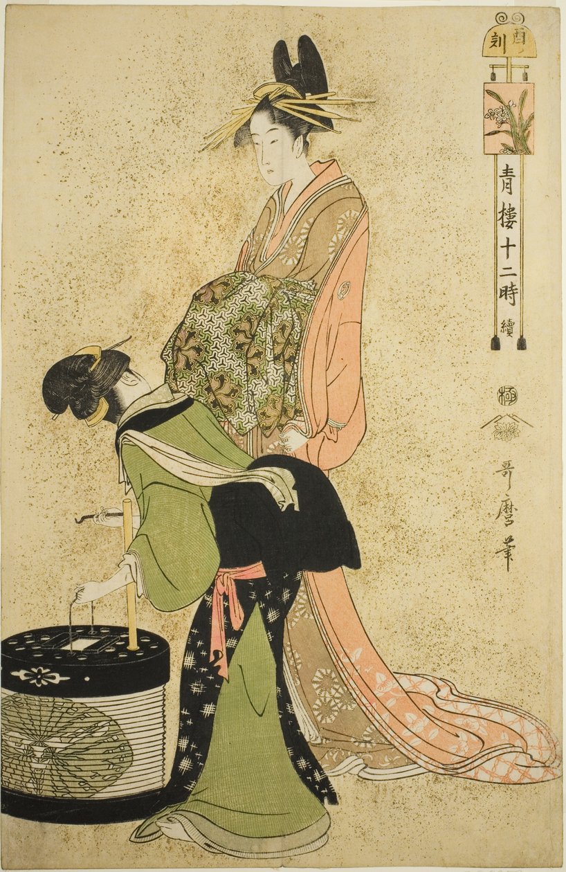 鸡鸣时分》，选自 "吉原十二小时（Seiro juni toki tsuzuki）"系列 作者 北川宇多郎