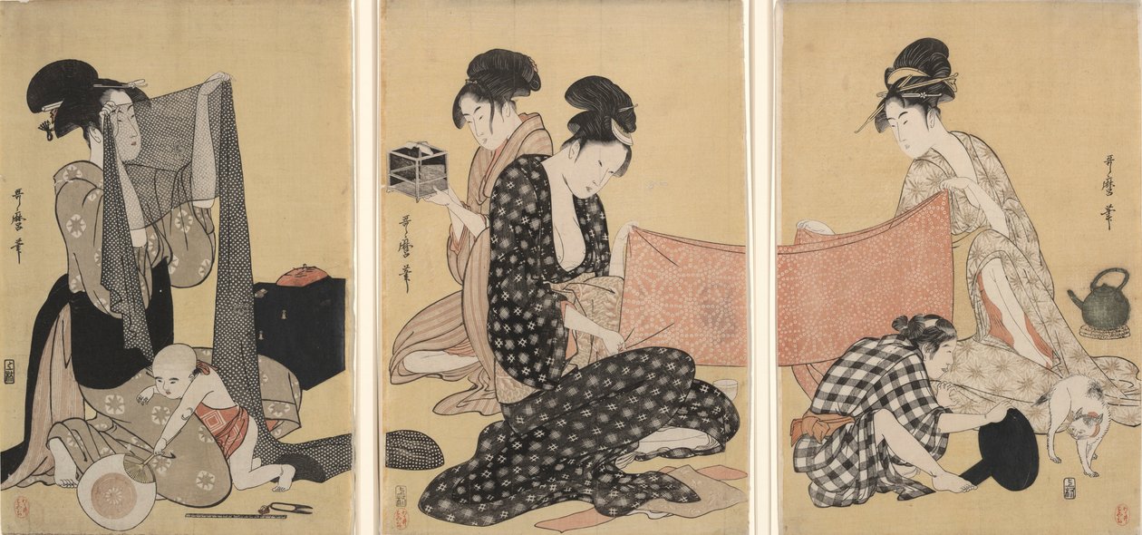 针线活 作者 北川宇多郎
