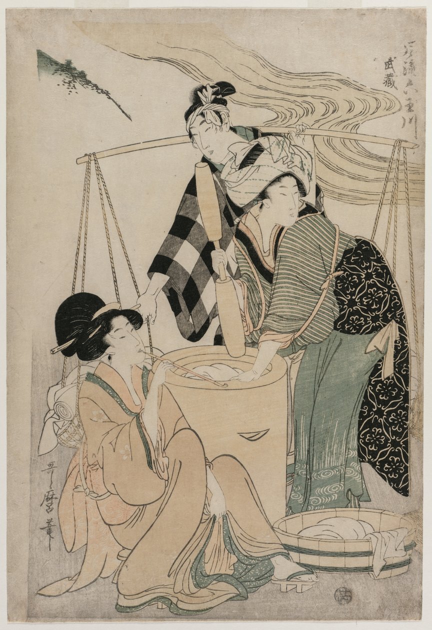 濑户省，来自《时尚的六条宝石河》系列（Furyu Mu Tamagawa）。 作者 北川宇多郎