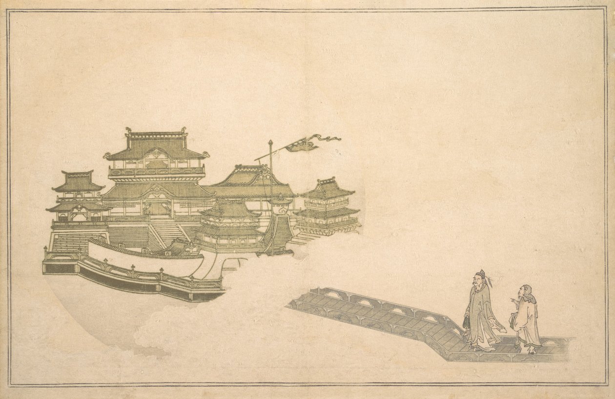 1789年8月，月亮中的宫殿。 作者 北川宇多郎