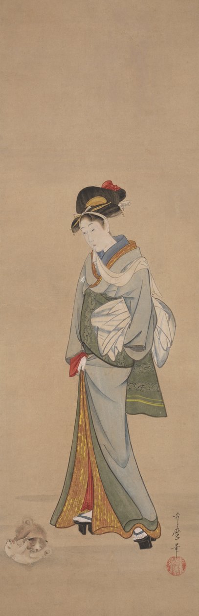 带小狗的女人 作者 北川宇多郎