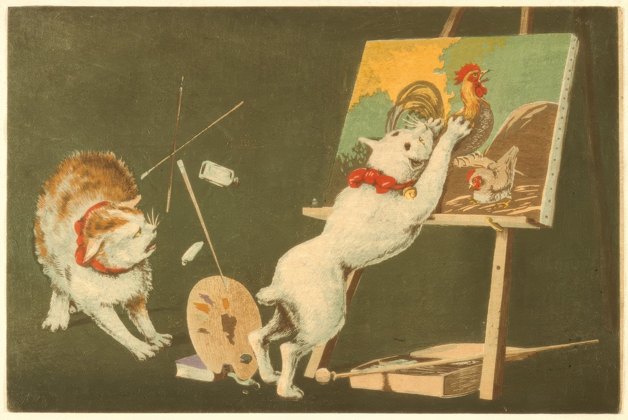 Katzen und Leinwand 作者 小林清史