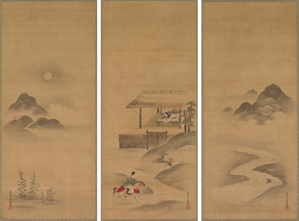 南本仲国拜访高尾夫人 作者 清原雪信
