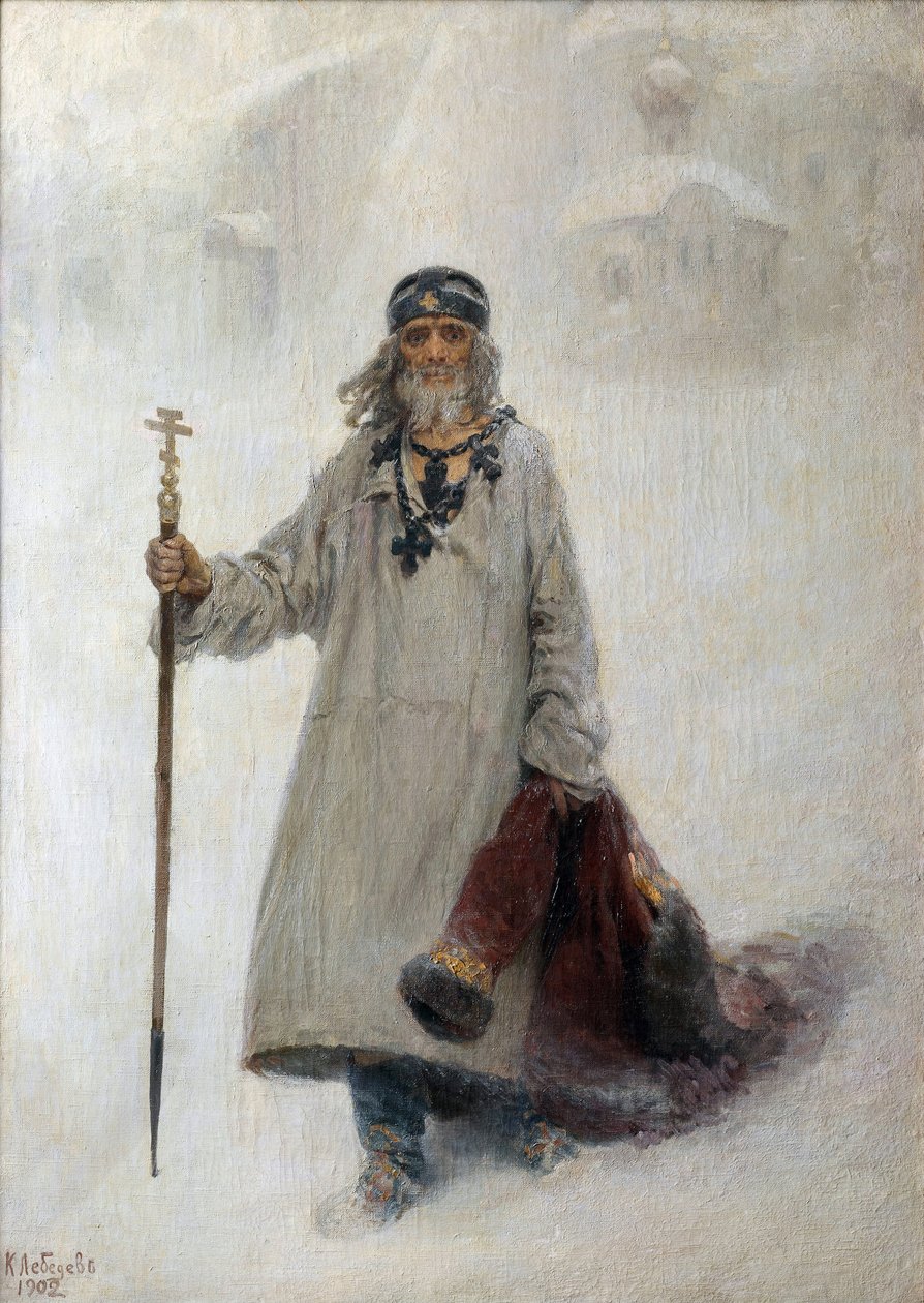Basil the Blessed (Vassili 或 Basil the Fool in Christ or Basil the Blessed 作者 克拉维迪·瓦西里耶维奇·列别杰夫（Klavdiy Vasilievich Lebedev）