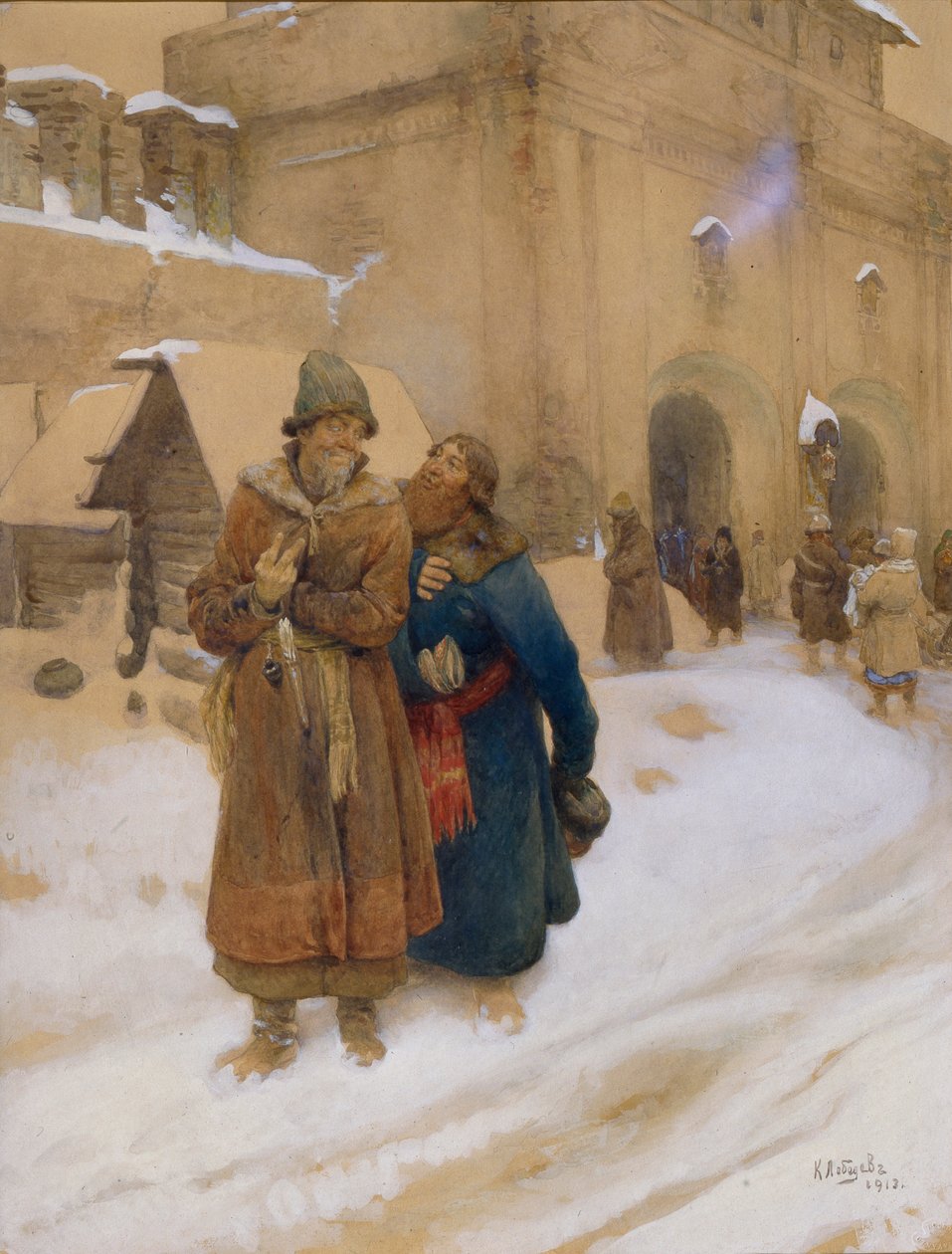 皮达奇（Podyachy），1913年 作者 克拉维迪·瓦西里耶维奇·列别杰夫（Klavdiy Vasilievich Lebedev）