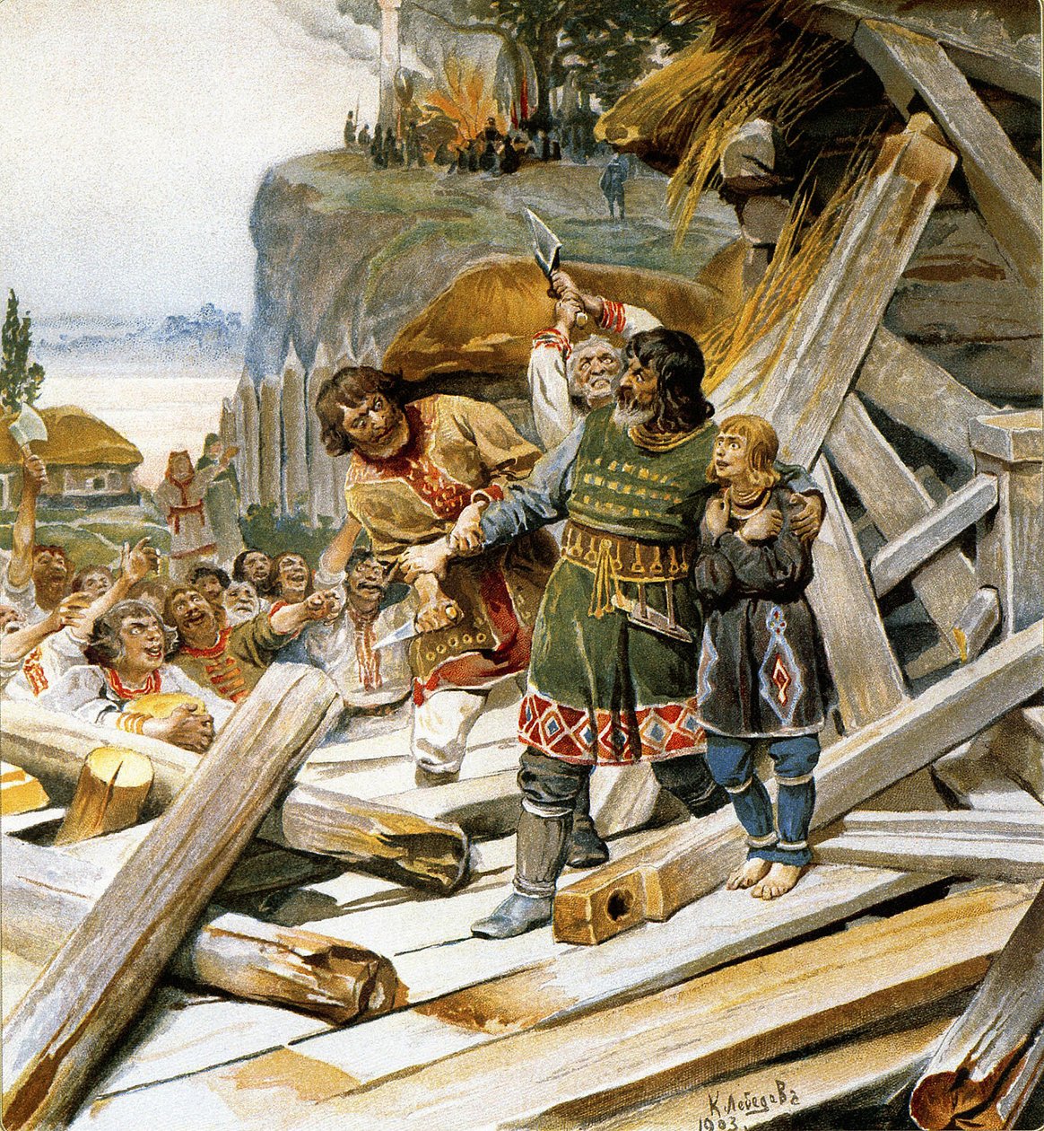 Saint Theodore the Varegue（基辅洞穴的圣西奥多或基辅的西奥多） 作者 克拉维迪·瓦西里耶维奇·列别杰夫（Klavdiy Vasilievich Lebedev）