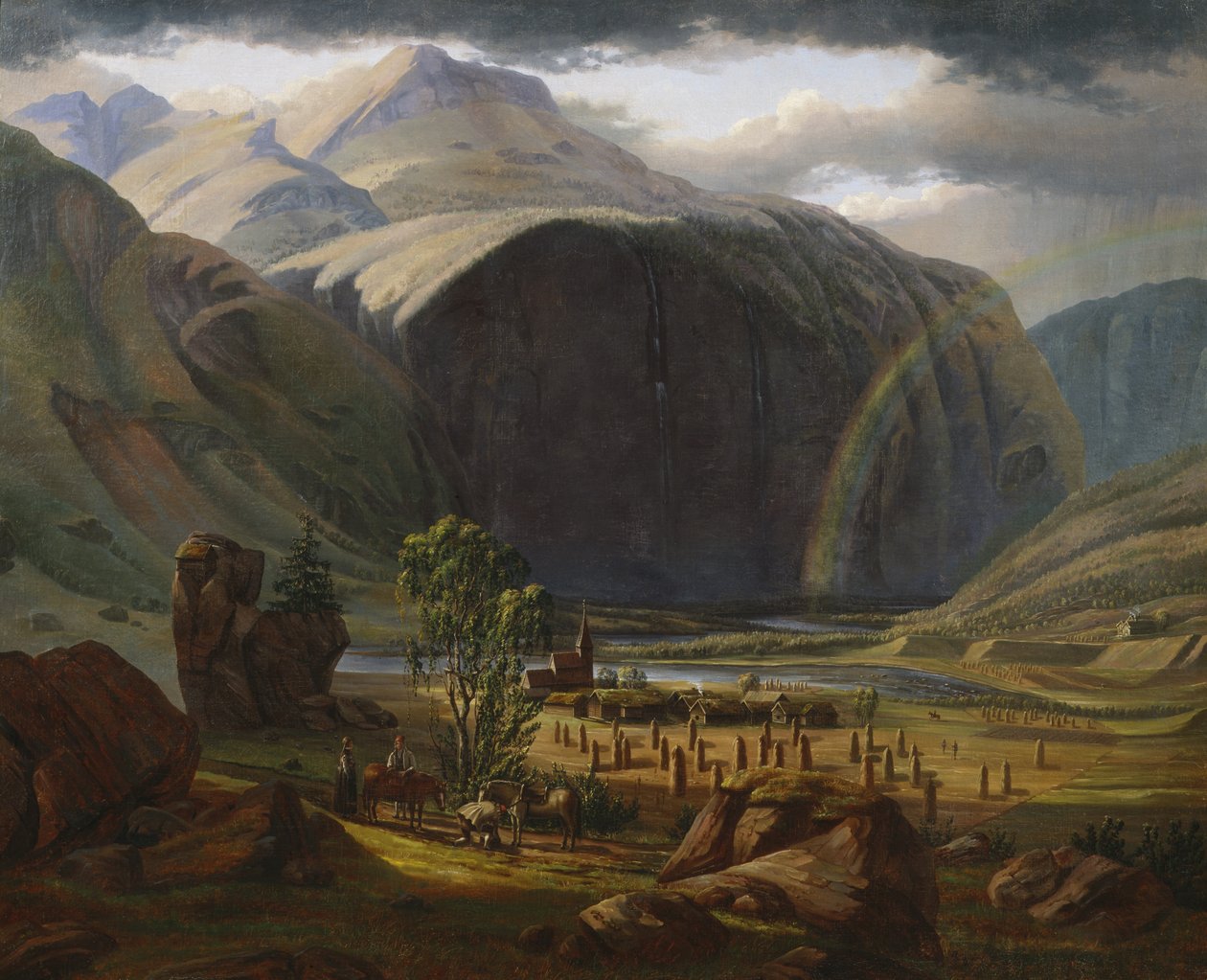 选自 Fortundalen（布面油画） 作者 Knud Geelmuyden 公牛