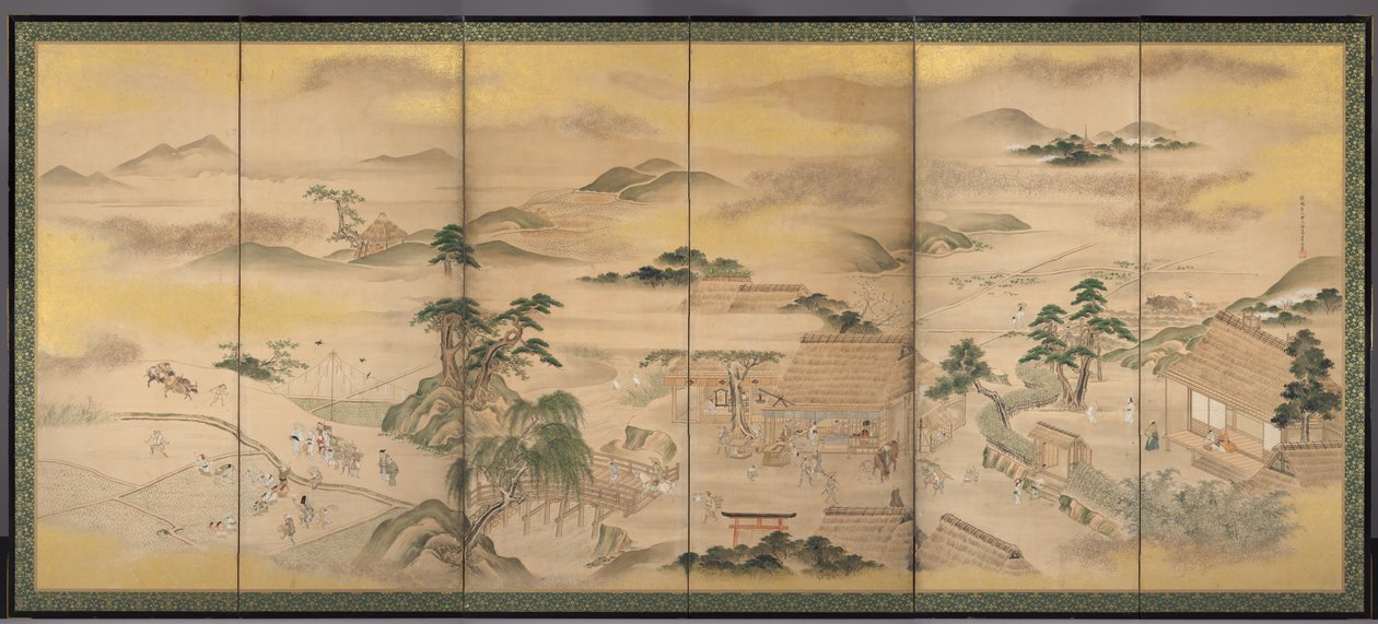 春秋耕作 春天，17世纪。 作者 数国