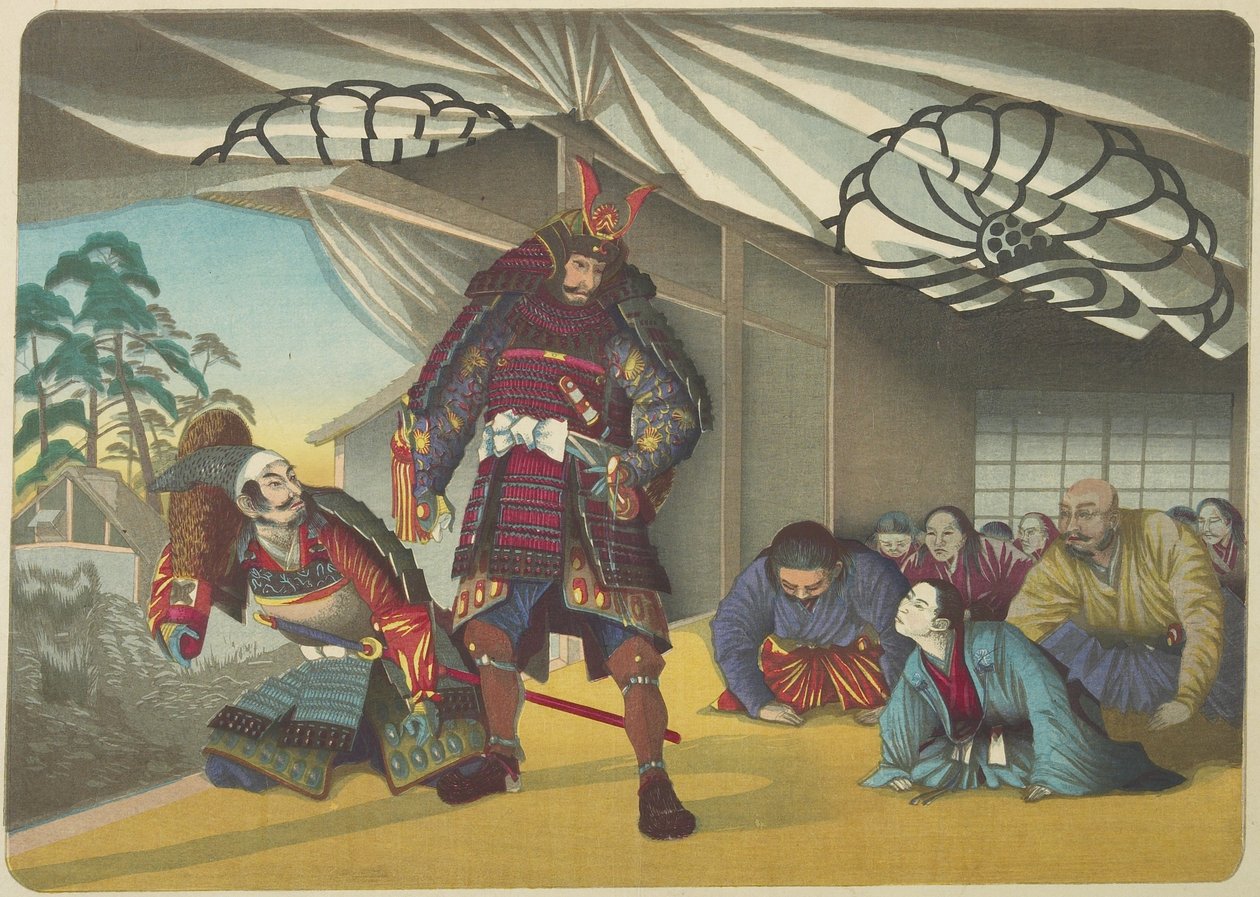 （战士离开战斗），c。 1880至1899年 作者 小林清一