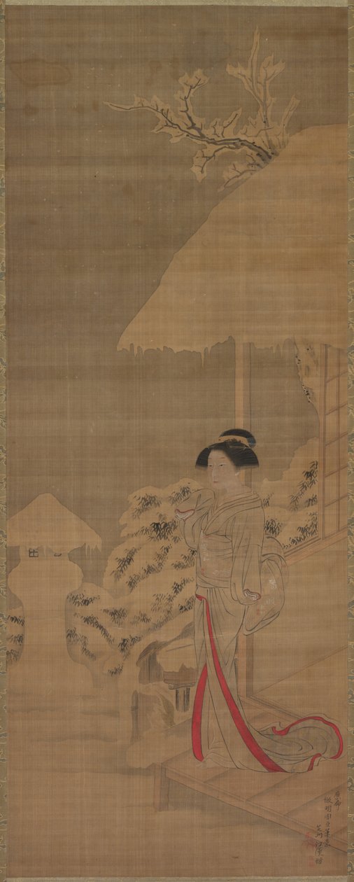 雪地上的美女碧金，18世纪末至19世纪初。 作者 香叶芝
