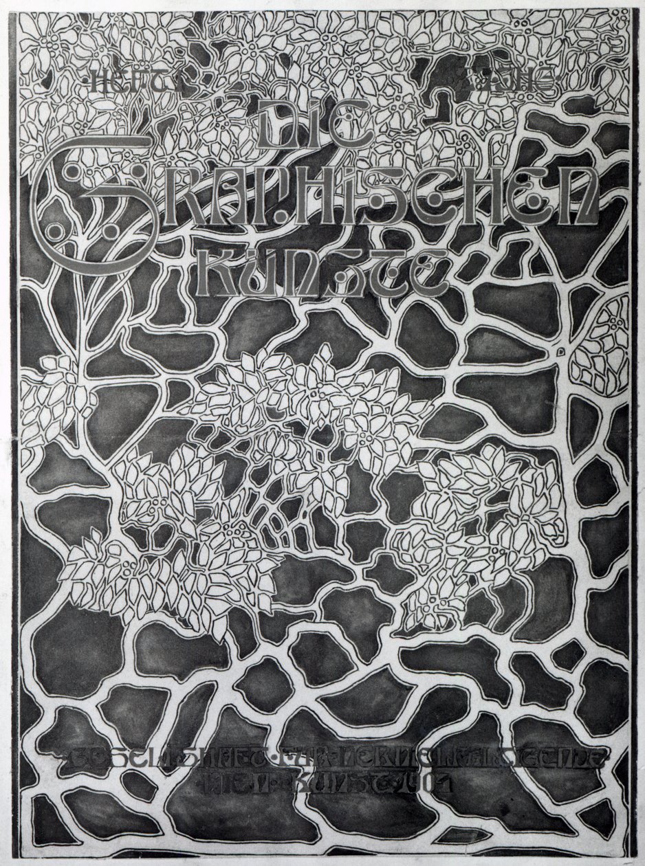 &39;Graphic Art&39;的封面设计（金漆） 作者 科洛曼·莫泽（Koloman Moser）