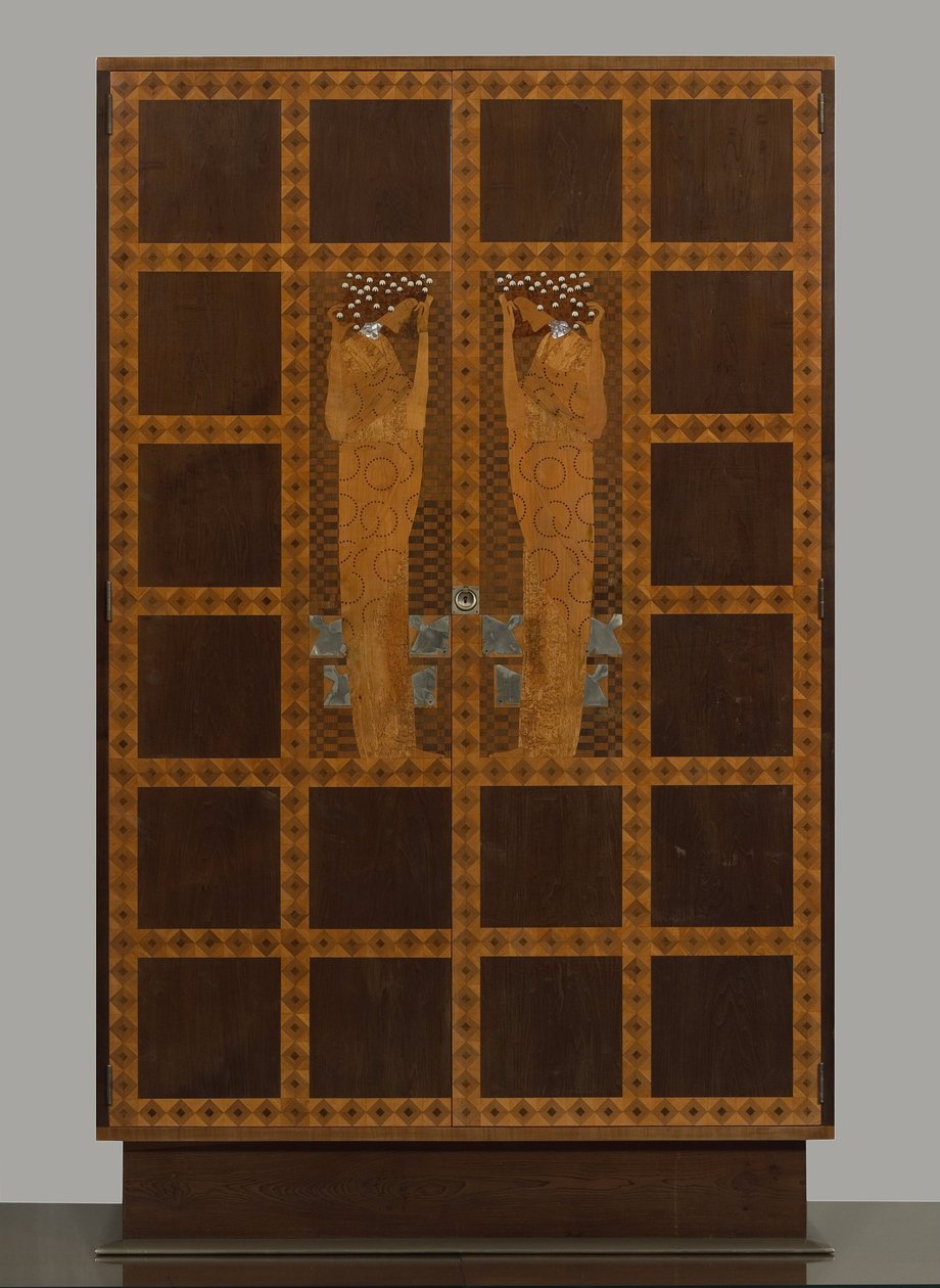 Eisler-Terramare公寓卧室的镶嵌衣橱 作者 科洛曼·莫泽（Koloman Moser）