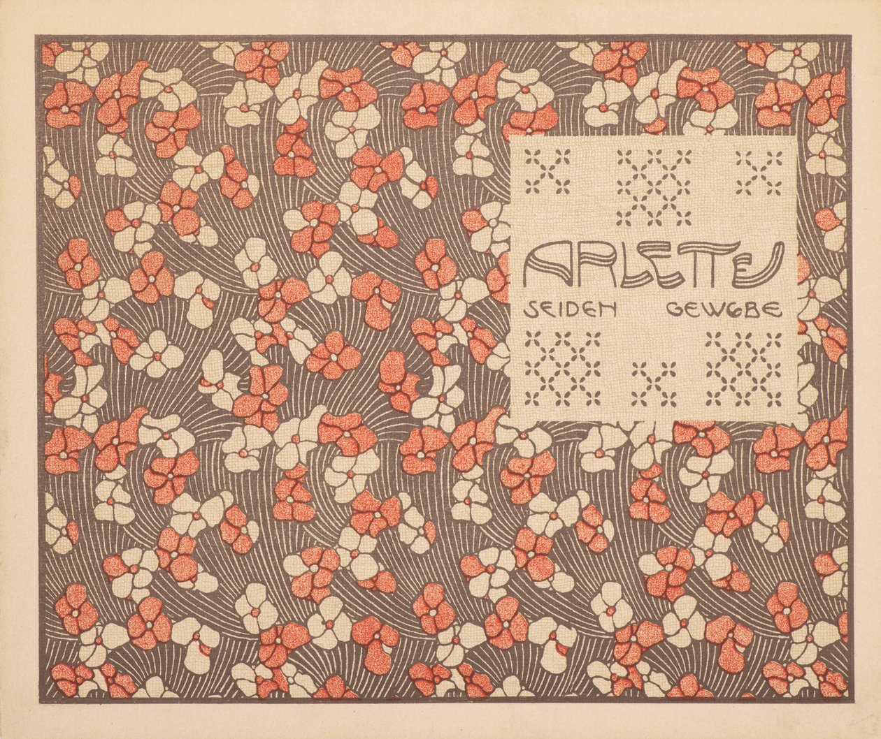 阿莱特丝织品，1901年。 作者 科洛曼·莫泽（Koloman Moser）