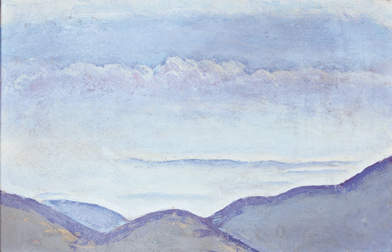 Berge - 山......（纸板油画） 作者 科洛曼·莫泽（Koloman Moser）