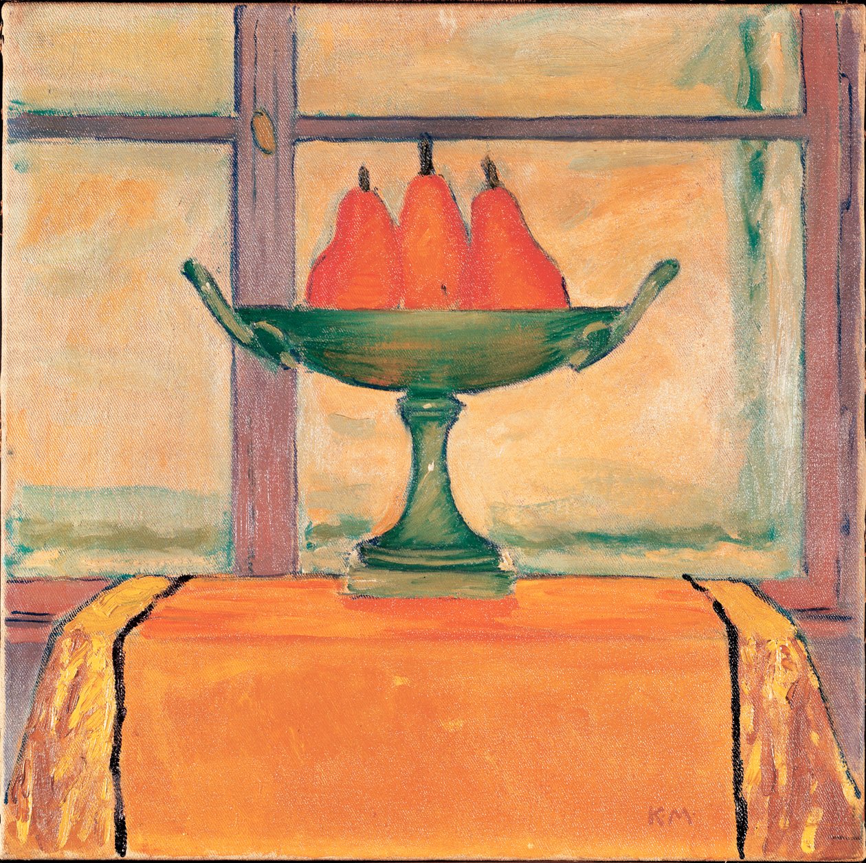 Früchtestilleben - 有水果的静物......（布面油画） 作者 科洛曼·莫泽（Koloman Moser）