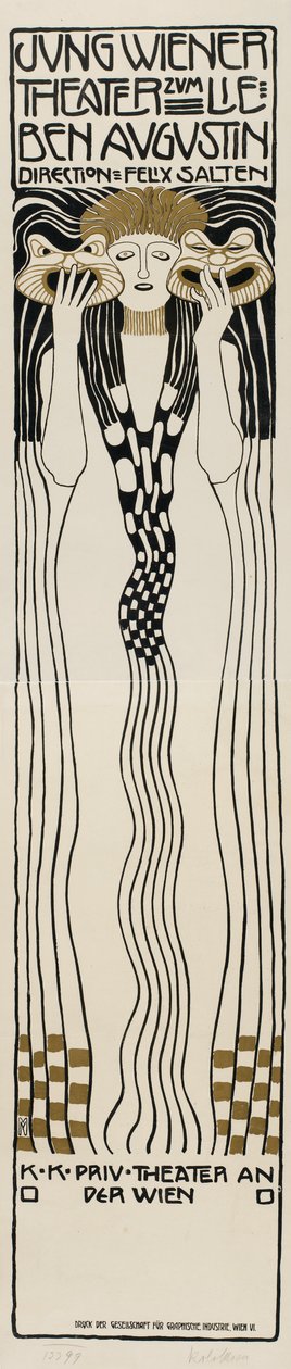 荣格·维纳剧院Zum lieben Augustin，1901年。 作者 科洛曼·莫泽（Koloman Moser）