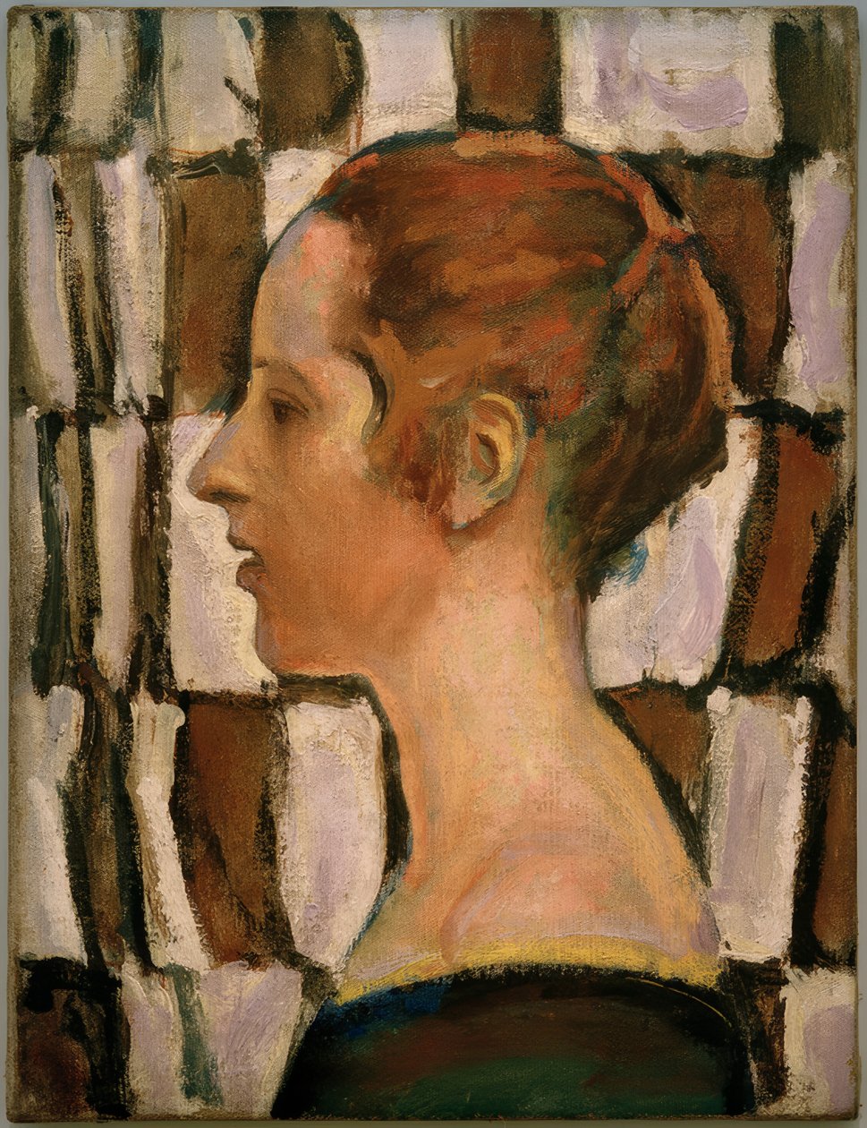 在配置文件中的女孩画像 作者 科洛曼·莫泽（Koloman Moser）