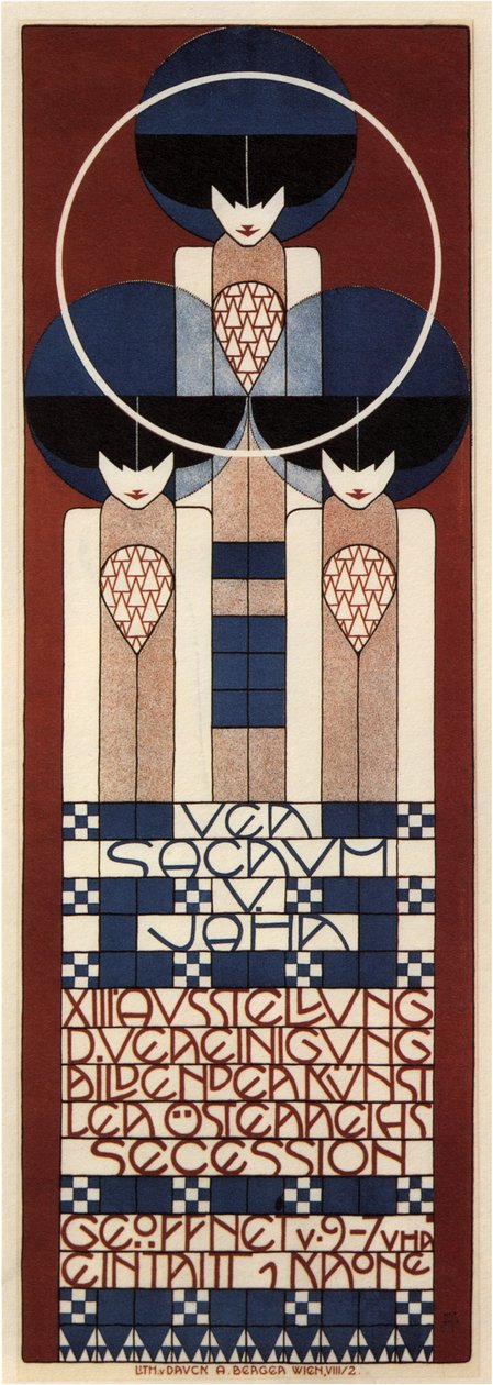 1902年维也纳脱离国家展览的海报 作者 科洛曼·莫泽（Koloman Moser）