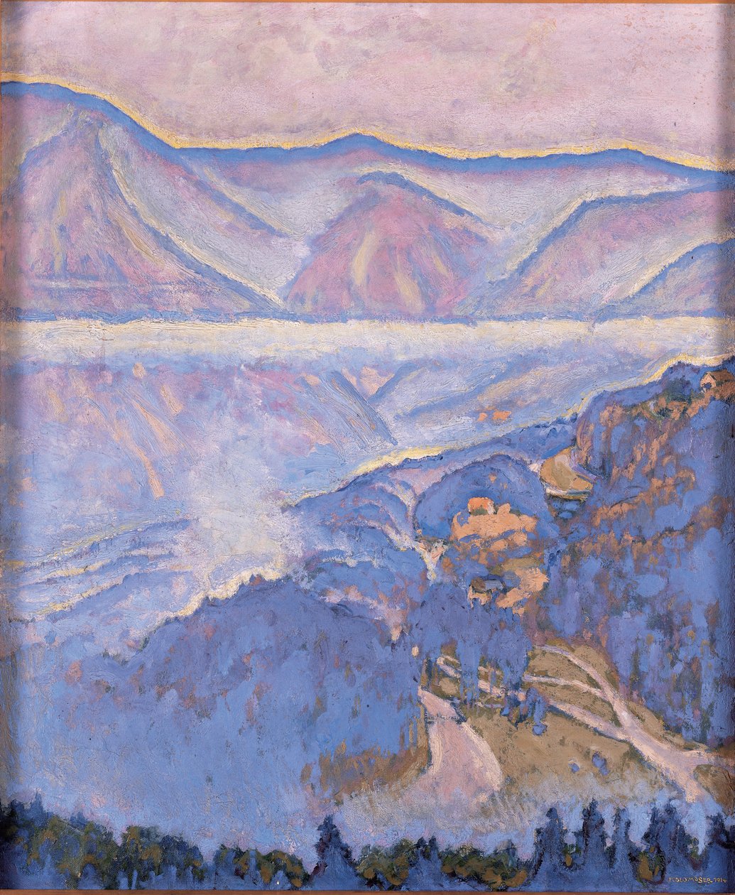 摄政 - 雨天......（布面油画） 作者 科洛曼·莫泽（Koloman Moser）