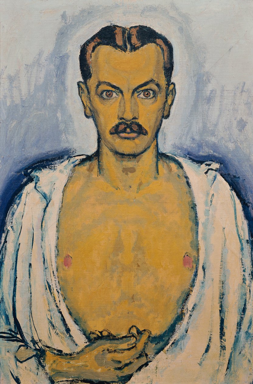 自画像》，约1915年。 作者 科洛曼·莫泽（Koloman Moser）