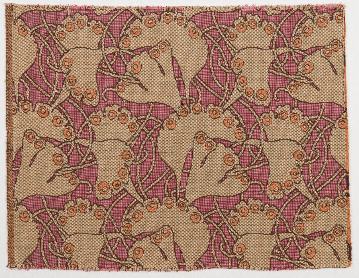 纺织品设计，1898年。 作者 科洛曼·莫泽（Koloman Moser）