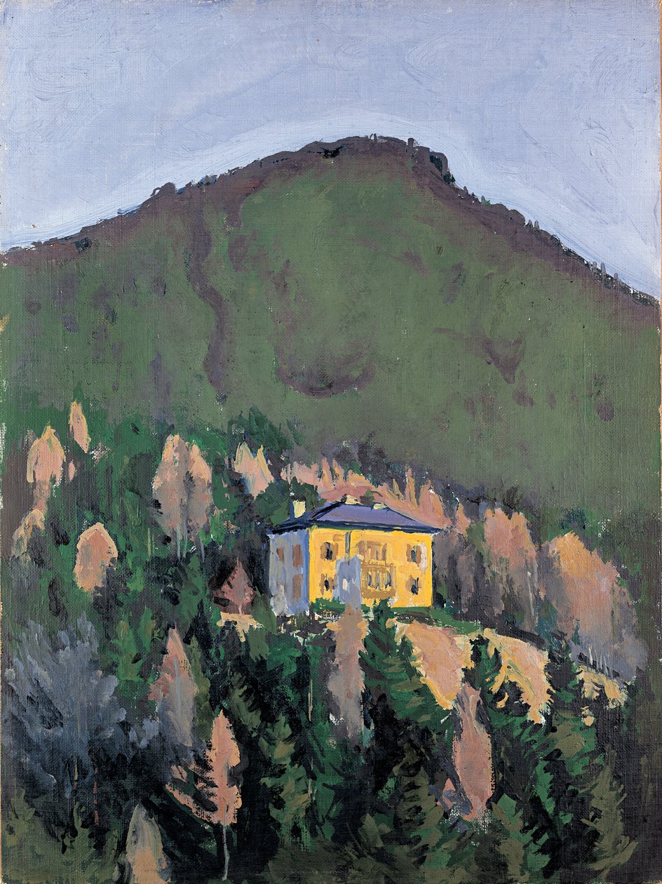 Villa Mautner Markhof am Semmering - 森默林的毛特纳马克霍夫别墅（布面油画） 作者 科洛曼·莫泽（Koloman Moser）