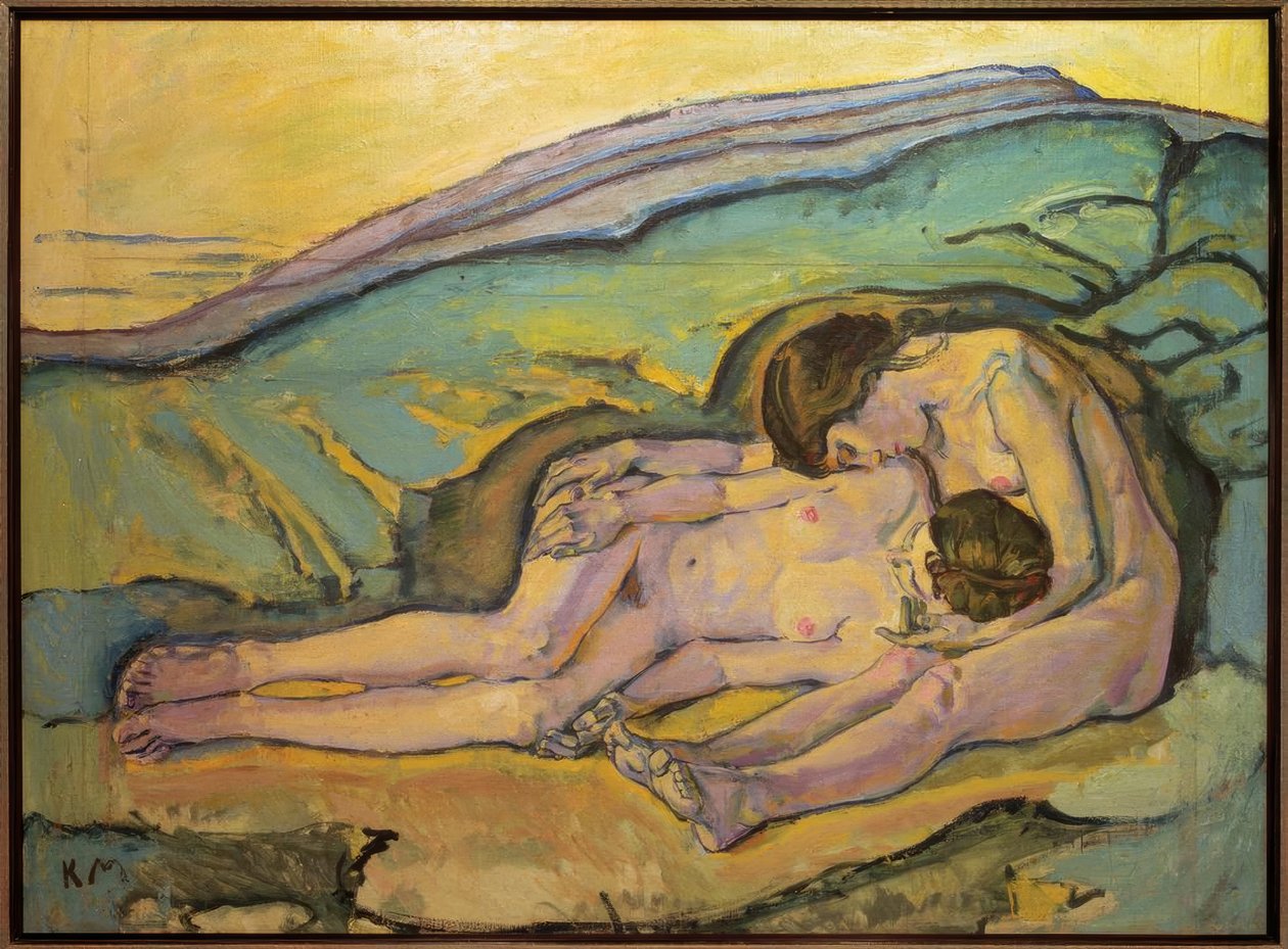 两个女孩 作者 科洛曼·莫泽（Koloman Moser）