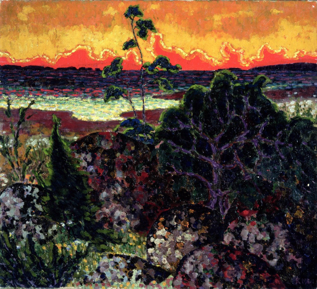 景观与红云，1913-14 作者 康拉德贤士