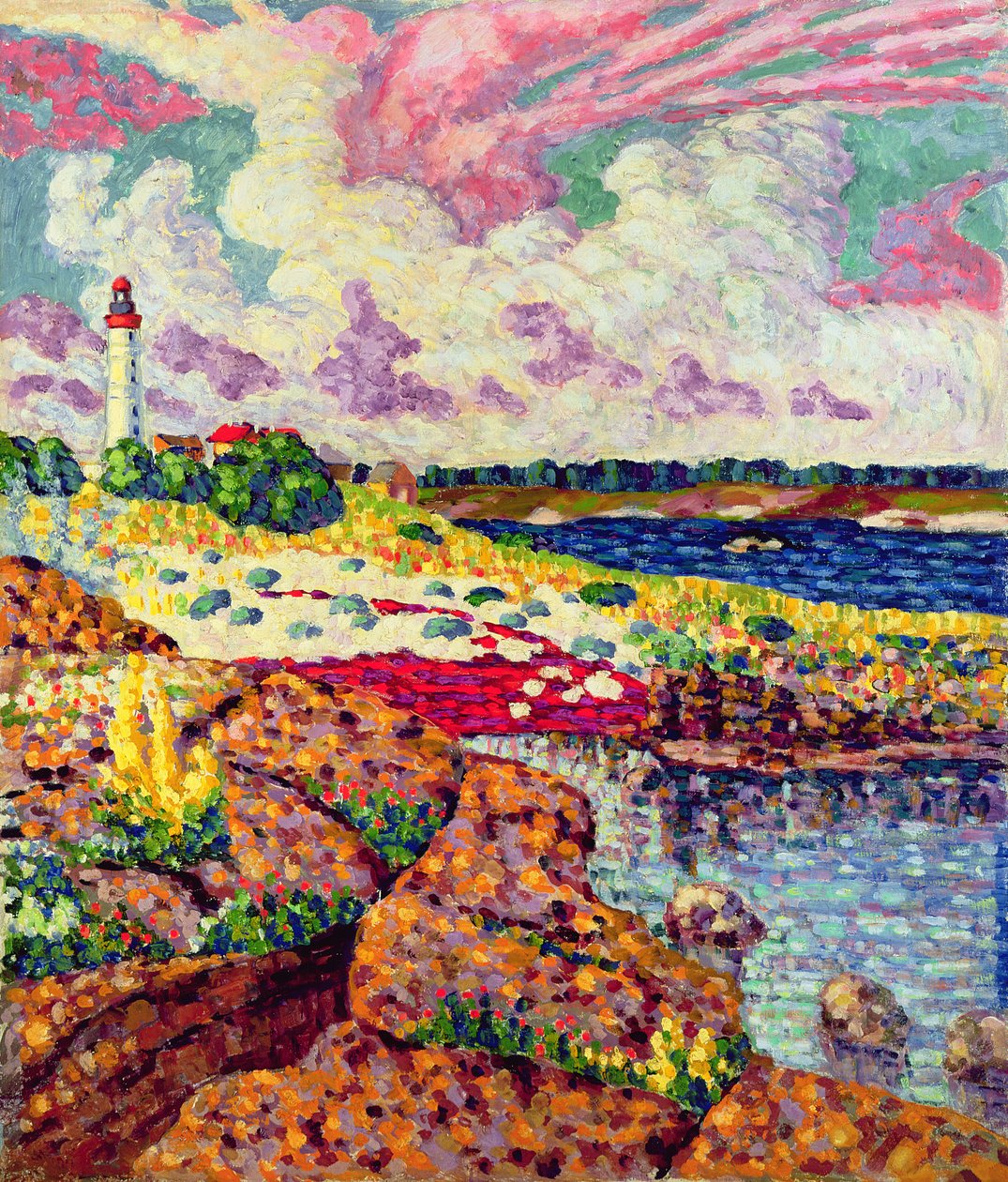 在Vilsandi的灯塔，c.1913-14 作者 康拉德贤士