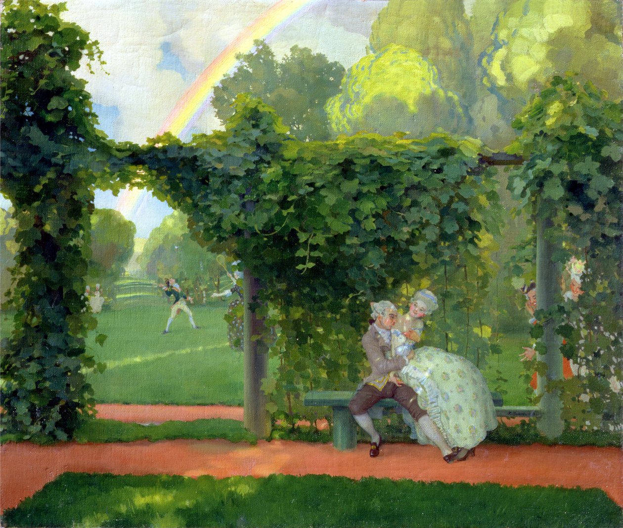 The Ridiculed Kiss，1908 作者 康斯坦丁·安德烈维奇·索莫夫