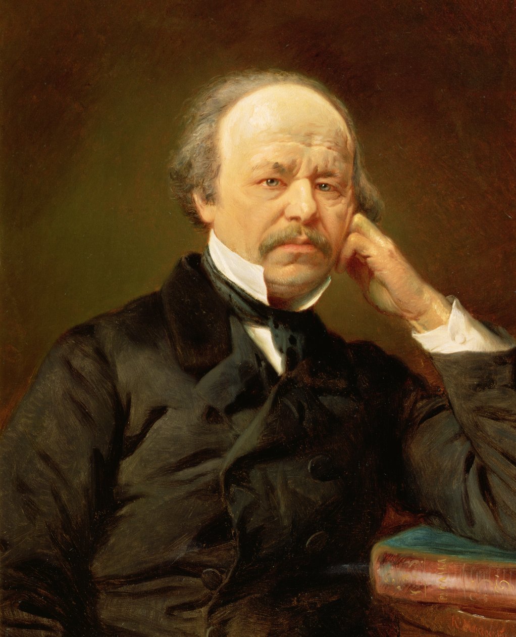 作曲家Aleksandr Sergeyvich Dargomyzhsky的肖像（1813-69） 作者 康斯坦丁·埃戈罗维奇·马科夫斯基