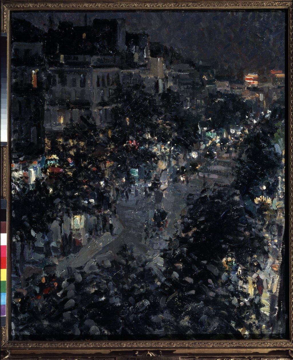 巴黎夜景，意大利大道（Boulevard Des Italiens 作者 康斯坦丁·阿列克谢耶维奇·科罗文