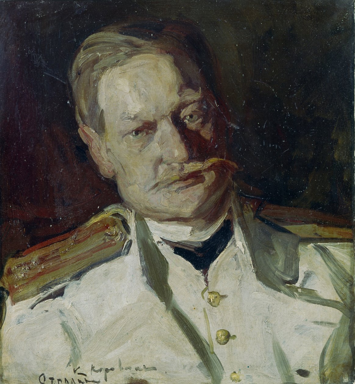 弗拉基米尔·阿卡迪耶维奇·捷利亚科夫斯基（1860-1924）的肖像，1901年 作者 康斯坦丁·阿列克谢耶维奇·科罗文