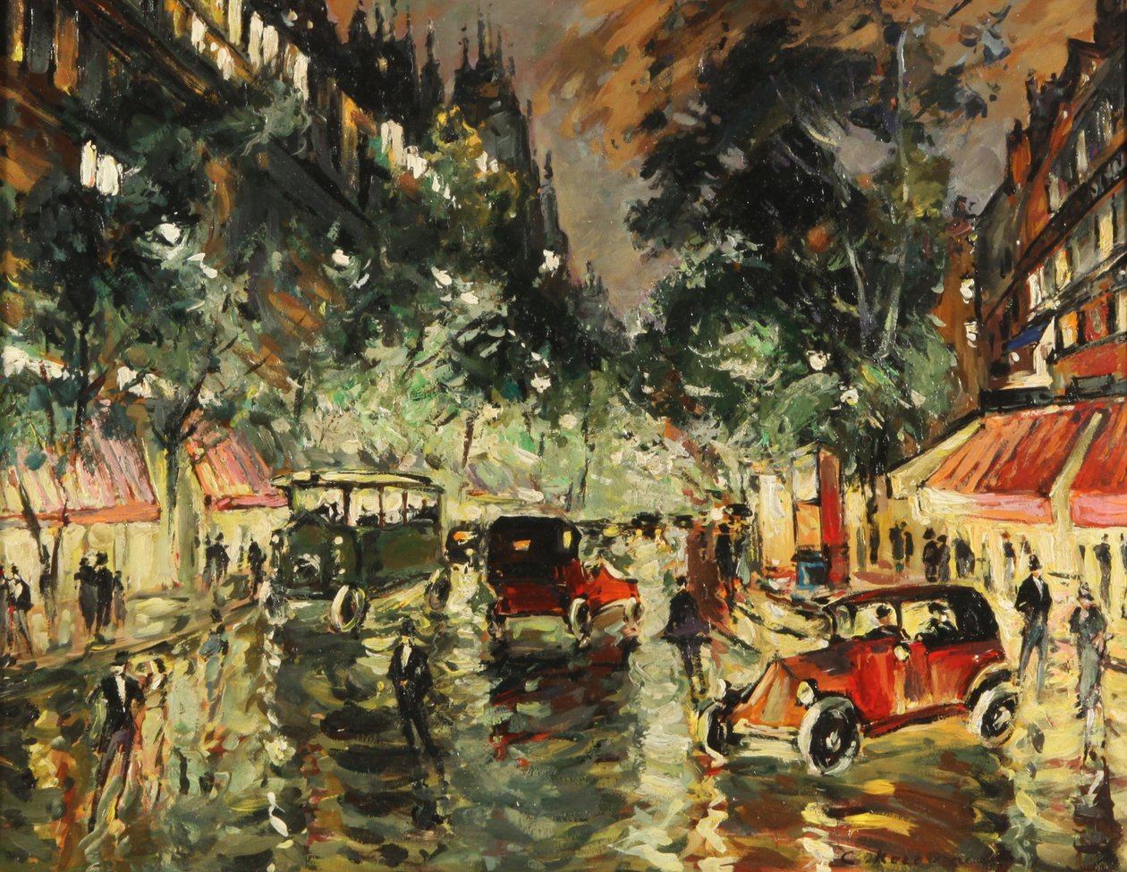 1930年代的巴黎雨夜 作者 康斯坦丁·阿列克谢耶维奇·科罗文
