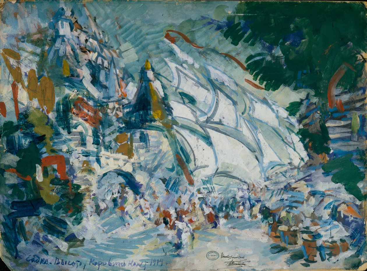 N. Rimsky-Korsakov的歌剧《 Sadko》的舞台设计，1906年 作者 康斯坦丁·阿列克谢耶维奇·科罗文
