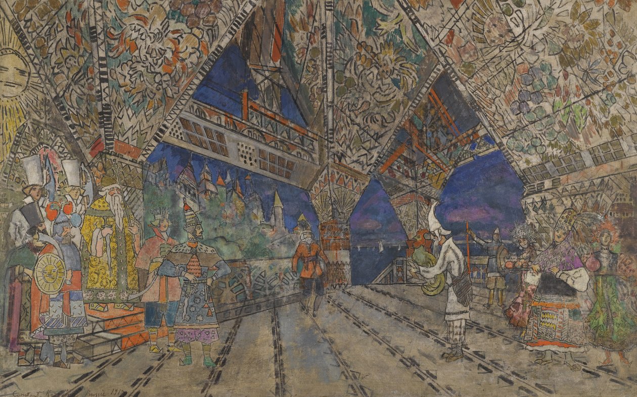 N. Rimsky-Korsakov歌剧《金鸡》的舞台设计 作者 康斯坦丁·阿列克谢耶维奇·科罗文