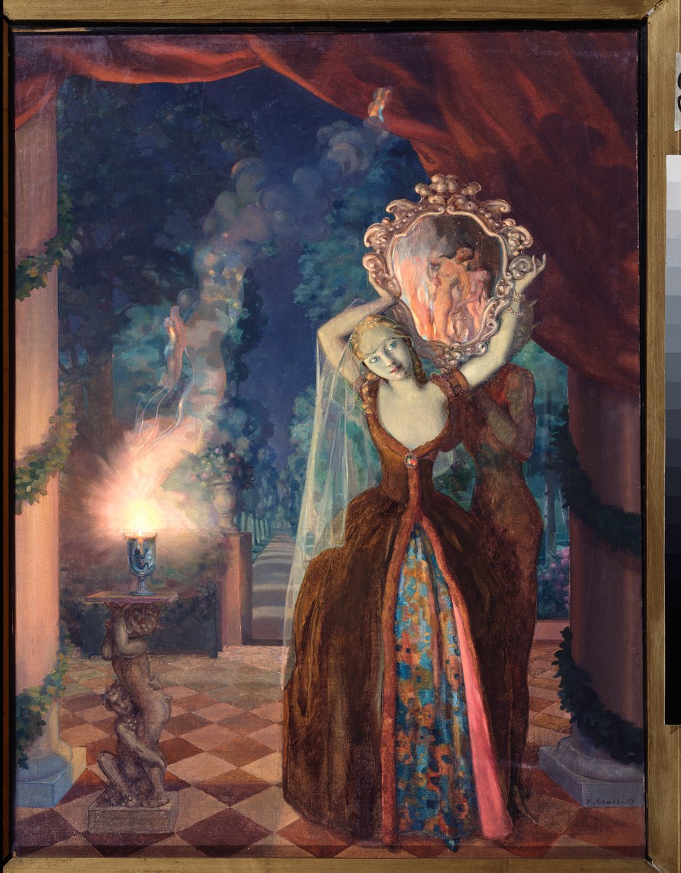 La Magie（魔法）--康斯坦丁-安德列耶维奇-索莫夫（1869-1939 年）的绘画作品 作者 康斯坦丁·安德烈维奇·索莫夫
