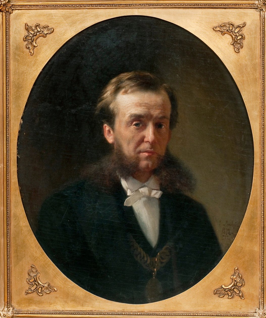 Portrait du Comte Piotr Aleksandrovitch Valouiev (Pyotr Aleksandrovich Valuev) (1815-1890) - Peinture de Konstantin Yegorovich Makovsky (Constantin Makovski) (1839-1915), huile sur carton 作者 康斯坦丁·埃戈罗维奇·马科夫斯基