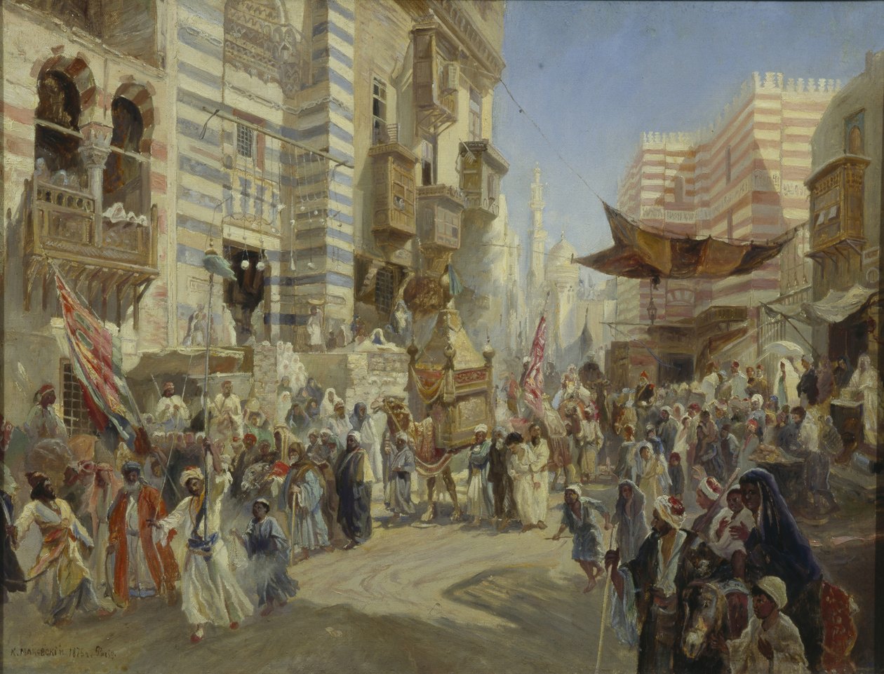 1876年在开罗移交神圣地毯 作者 康斯坦丁·埃戈罗维奇·马科夫斯基