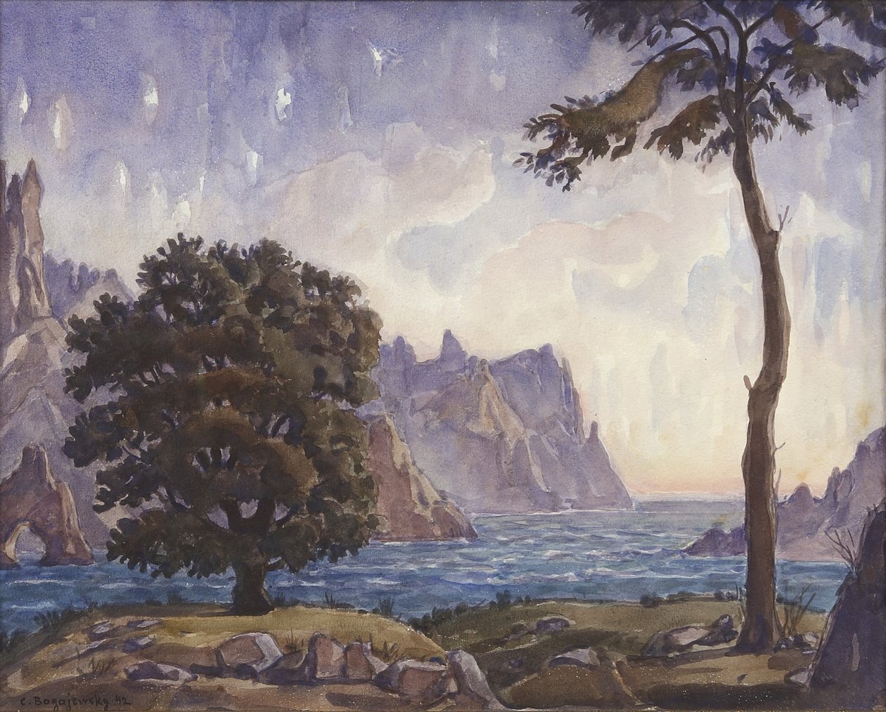 景观，1942年 作者 康斯坦丁·费奥多罗维奇·博加耶夫斯基