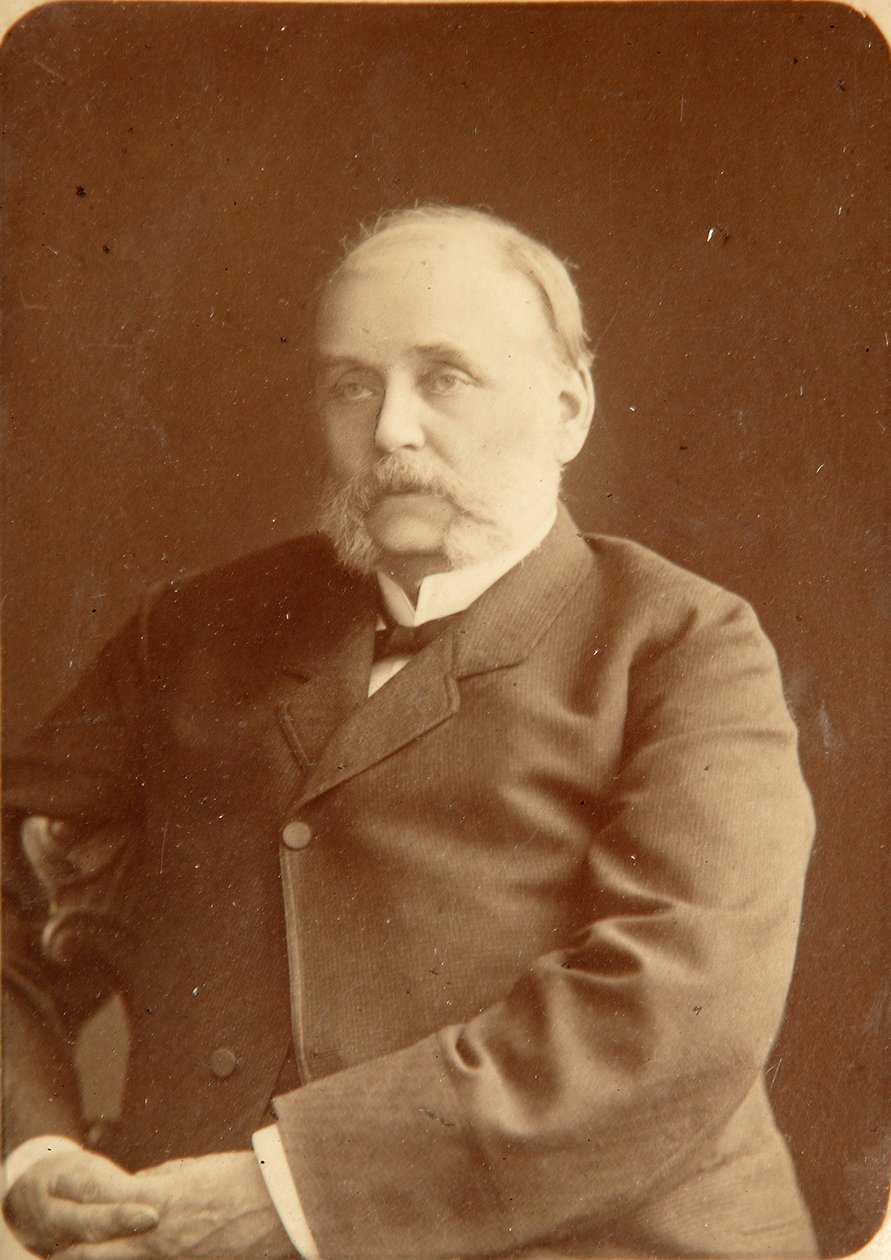 作者伊万·亚历山德罗维奇·冈察洛夫（Ivan Alexandrovich Gontcharov）（1812-1891）的肖像。 白蛋白 照片由 Konstantin Schapiro (1839-1900) 拍摄 作者 康斯坦丁·沙皮罗