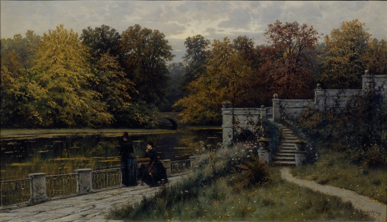Lazienki公园，1886年 作者 康斯坦丁·雅科夫列维奇·克里日斯基