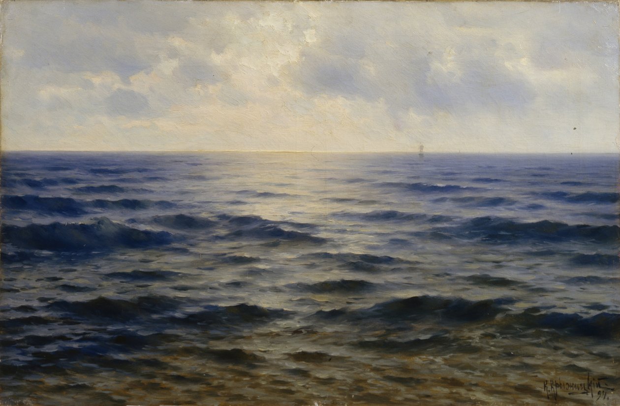大海，1894年 作者 康斯坦丁·雅科夫列维奇·克里日斯基