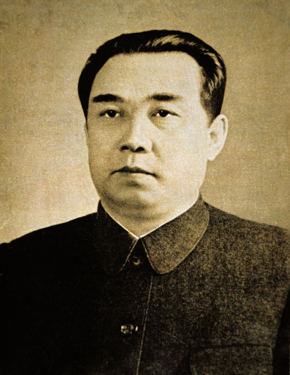 金日成（黑白照片） 作者 韩国摄影师